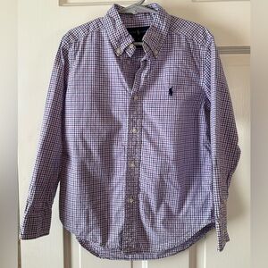 Ralph Lauren Boy’s Blue and Purple Checkered Shirt